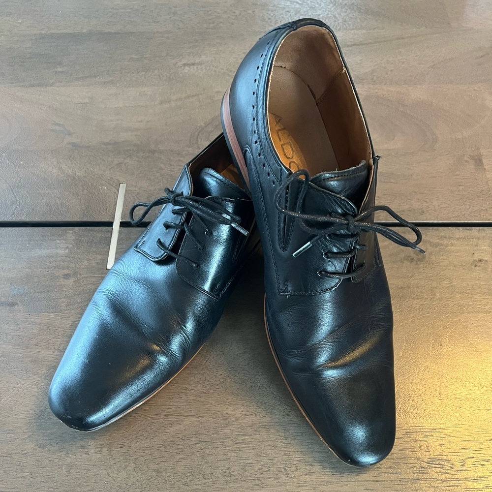 Aldo Men’s 10.5 Black Dress Shoe